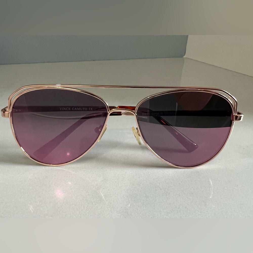 Vince Camuto Women HSVC0518-R VC777 Rose Gold Aviator Sunglasses.
